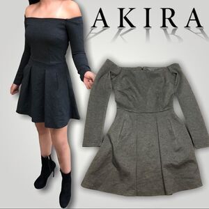 NWT AKIRA CHICAGO Black Label Off Shoulder Dress